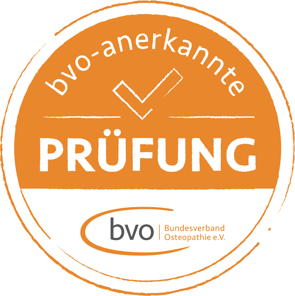 bvo-anerkannte Pr&uuml;fung &ndash; Siegel des Bundesverbands Osteopathie e.V.